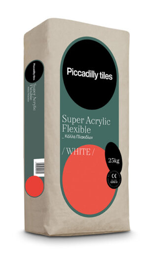 piccadilly ΚΟΛΛΑ ΠΛΑΚ.ΑΚΡΥΛ.super flex ΛΕΥΚ.25kg c2te/s1