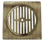 ΣΧΑΡΑΚΙ ΤΕΤΡΑΓΩΝΟ 120*120 ΣΤΑΘΕΡΟ ΜΠΡΟΝΖΕ