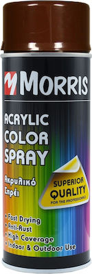 ΣΠΡΕΙ ΧΡΩΜΑΤΟΣ ΓΥΑΛΙΣΤΕΡΟ ΣΟΚΟΛΑΤΙ morris 400ml ral8017