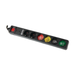 ΠΟΛΥΜΠΡΙΖΟ ΠΡΟΣΤΑΣΙΑΣ 6θ 1300 joules /ΚΑΛ.1,5μ/on off crystal ΜΑΥΡΟ