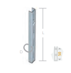 es ΟΡΘΟΣΤΑΤΗΣ ΤΟΙΧΟΥ ΜΟΝΗΣ ΔΙΑΤΡ. l1000 ΛΕΥΚΟΣ