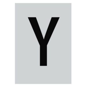 ΠΙΝΑΚΙΔΑ ΣΗΜΣΗΣ ΑΛΟΥΜ. ΓΡΑΜΜΑ "Υ" 40Χ60mm