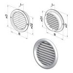 ΠΕΡΣΙΔΑ ΕΞΑΕΡΙΣΜΟΥ Φ125mm ΛΕΥΚΟ με ΣΗΤΑ