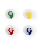 inofix ΓΑΝΤΖΟΣ ΒΕΝΤΟΥΖΑ Ø 33 mm ΔΙΑΦ ΧΡΩΜ 4τμχ 1206 0 