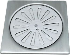 ΣΧΑΡΑΚΙ ΤΕΤΡΑΓΩΝΟ 100*100 ΑΣΦΑΛΕΙΑΣ inox 304 aqua drain 10 0299